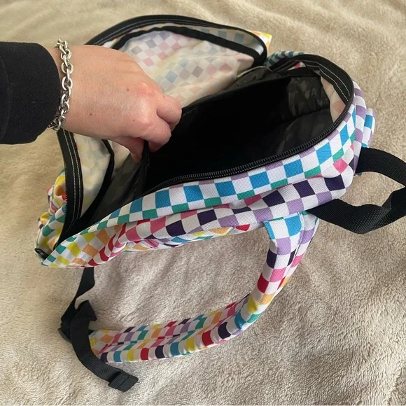 VANS Old Skool colorful checkerboard backpack new without tags happy maximalist - Picture 4 of 10